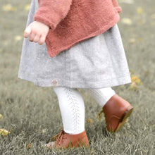 Charger l'image dans la galerie, Collants bébé en coton ajouré pointelle écru style bohème rétro vintage pour Les p'tites Merveilles de Bérénice style bohème rétro vintage pour Les p'tites Merveilles de Bérénice