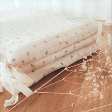 Charger l'image dans la galerie, Tour de lit bébé en double gaze de coton Biologique "Augustin" écru à feuilles | Fabriqué en France - Les p'tites Merveilles de Bérénice