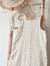 Charger l'image dans la galerie, Gigoteuse 12-36 mois "Augustin" en double gaze de coton BIO écrue à feuilles Fait Main en France - Les p'tites Merveilles de Bérénice