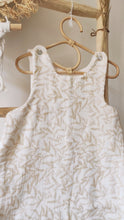 Charger l'image dans la galerie, Gigoteuse été 12-36 mois "Branchages" beige et blanc en double gaze de coton BIO écoresponsable fabriquée en France - Les p'tites Merveilles de Bérénice