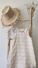 Charger l'image dans la galerie, Gigoteuse été 3-12 mois "Petits carreaux" beige et blanc en double gaze de coton BIO