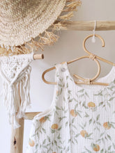 Charger l'image dans la galerie, Gigoteuse été 12-36 mois "Oranger" en double gaze de coton BIO blanc Fabriquée en France - Les p'tites Merveilles de Bérénice