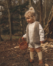 Charger l'image dans la galerie, Chaussettes hautes bébé mixtes en coton grosses côtes couleur beiges style bohème rétro vintage pour Les p'tites Merveilles de Bérénice