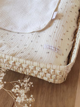 Charger l'image dans la galerie, Panier à langer rectangle avec housse en double gaze de coton BIO "Augustin" fabriqué en France par Les p'tites Merveilles de Bérénice