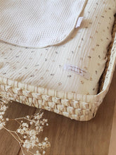 Charger l'image dans la galerie, Panier à langer rectangle avec housse en double gaze de coton BIO "Augustin" fabriqué en France par Les p'tites Merveilles de Bérénice