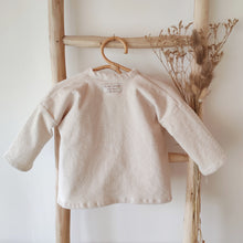 Charger l'image dans la galerie, Chemise bébé garçon Matisse en velours côtelé de coton lavé écru durable et écoresponsable fabriquée en France par Les p'tites Merveilles de Bérénice