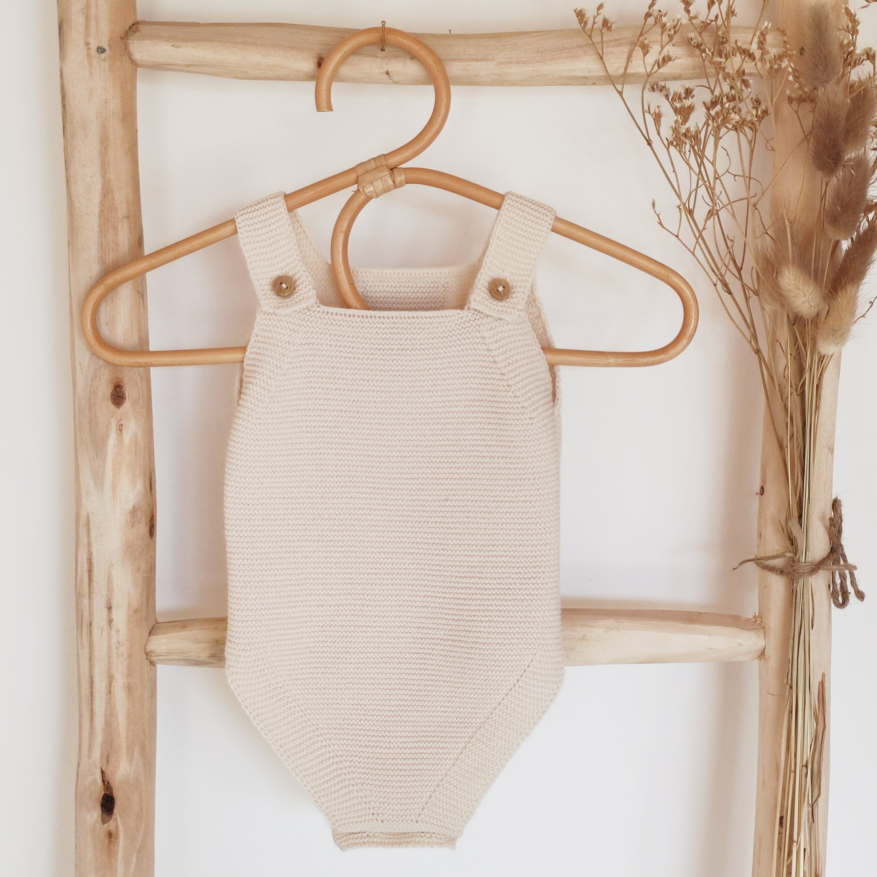 Barboteuse Vintage Bébé 18 Mois - Bleu, Coton, Style Ancien Unisexe