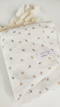 Charger l'image dans la galerie, Drap housse en double gaze de coton BIO "Augustin" écru pour lit bébé 60 x 120 cm ou 70 x 140 cm écoresponsable fabriqué en France par Les p'tites Merveilles de Bérénice
