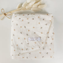 Charger l'image dans la galerie, Drap housse en double gaze de coton BIO "Augustin" écru pour lit bébé 60 x 120 cm ou 70 x 140 cm écoresponsable fabriqué en France par Les p'tites Merveilles de Bérénice