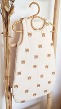 Charger l'image dans la galerie, Cadeau de naissance mixte parfait gigoteuse turbulette ptit ourson 0-3 mois coton BIO Les p'tites Merveilles de Bérénice Made in France