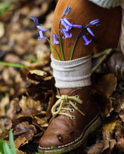 Charger l'image dans la galerie, Chaussettes hautes bébé mixtes en coton grosses côtes couleur écru style bohème rétro vintage pour Les p'tites Merveilles de Bérénice