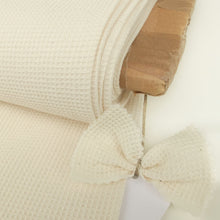 Charger l'image dans la galerie, Tissu coton BIO nid d'abeille écru