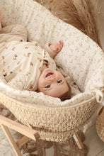 Charger l'image dans la galerie, Tour de couffin "Eglantine" gaze de coton BIO écru | Made in France
