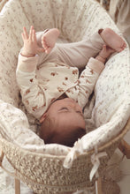 Charger l'image dans la galerie, Tour de couffin "Eglantine" gaze de coton BIO écru | Made in France