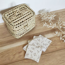 Charger l'image dans la galerie, Vanity lingettes lavables Églantine gaze de coton Bio | Made in France - Les p'tites Merveilles de Bérénice