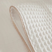 Charger l'image dans la galerie, Lange imperméable coton BIO nid d'abeille écru | Made in France