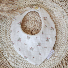 Charger l'image dans la galerie, Bavoir bébé bandana "Bohème Love" double gaze de coton Bio | Made in France