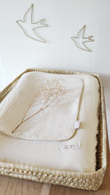 Charger l'image dans la galerie, Housse matelas à langer double gaze de coton Bio écru | Made in France - Les p'tites Merveilles de Bérénice