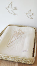 Charger l'image dans la galerie, Panier à langer palme / osier double gaze de coton Bio écru | Made in France | Made in France - Les p'tites Merveilles de Bérénice