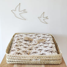 Charger l'image dans la galerie, Panier à langer palme / osier "Little monkeys" écru et marron | Made in France - Les p'tites Merveilles de Bérénice
