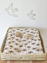 Charger l'image dans la galerie, Panier à langer palme / osier "Little monkeys" écru et marron | Made in France - Les p'tites Merveilles de Bérénice