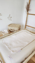 Charger l'image dans la galerie, Housse matelas à langer double gaze de coton Bio écru | Made in France - Les p'tites Merveilles de Bérénice