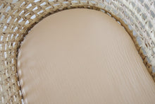 Charger l'image dans la galerie, Drap housse couffin bébé en double gaze de coton biologique café au lait / Latte Fait Main en France - Les p'tites Merveilles de Bérénice