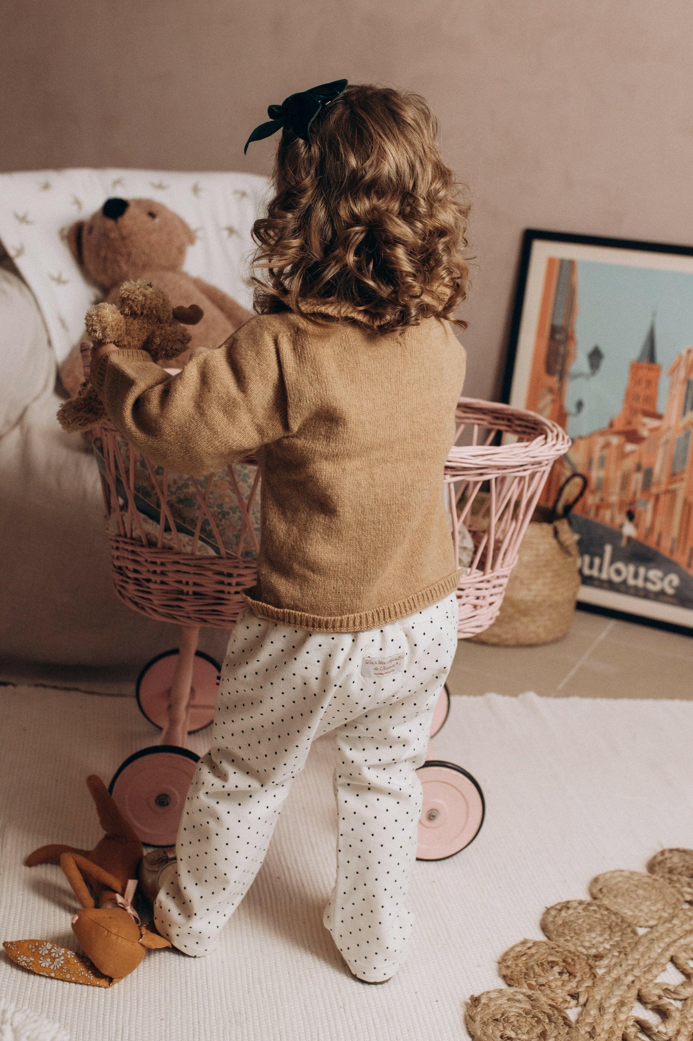 Generisch Pantalon Velours Côtelé Bébé Fille Garçon Doublure Polaire - Pantalon Chaud Jogging