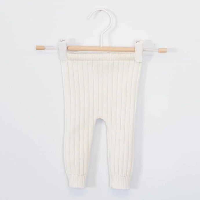 Brassière bébé ajourée pointelle écrue tricotée fabriquée en France